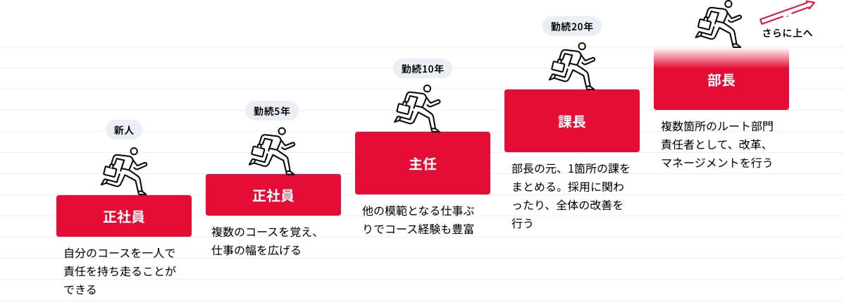 ルート 昇進ステップ